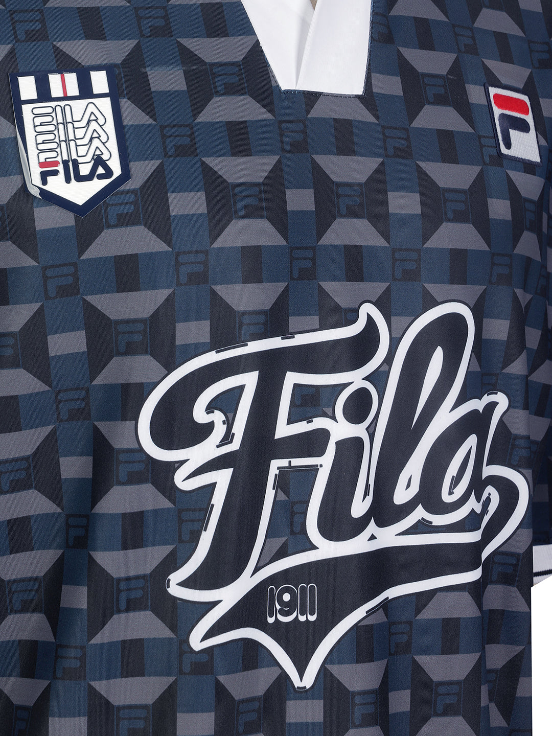 Fila Unisex Black Soccer Jersey