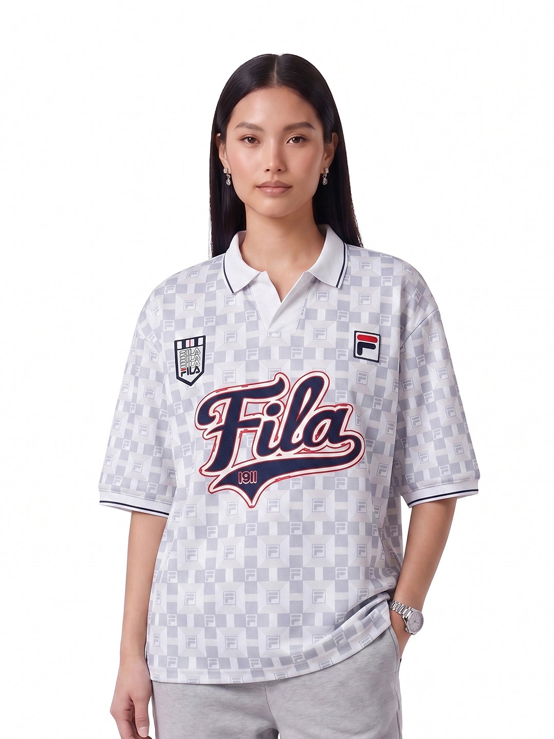 Fila Unisex White Soccer Jersey
