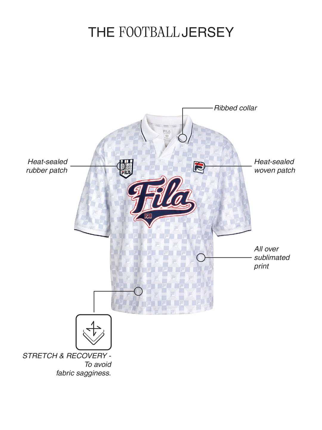 Fila Unisex White Soccer Jersey