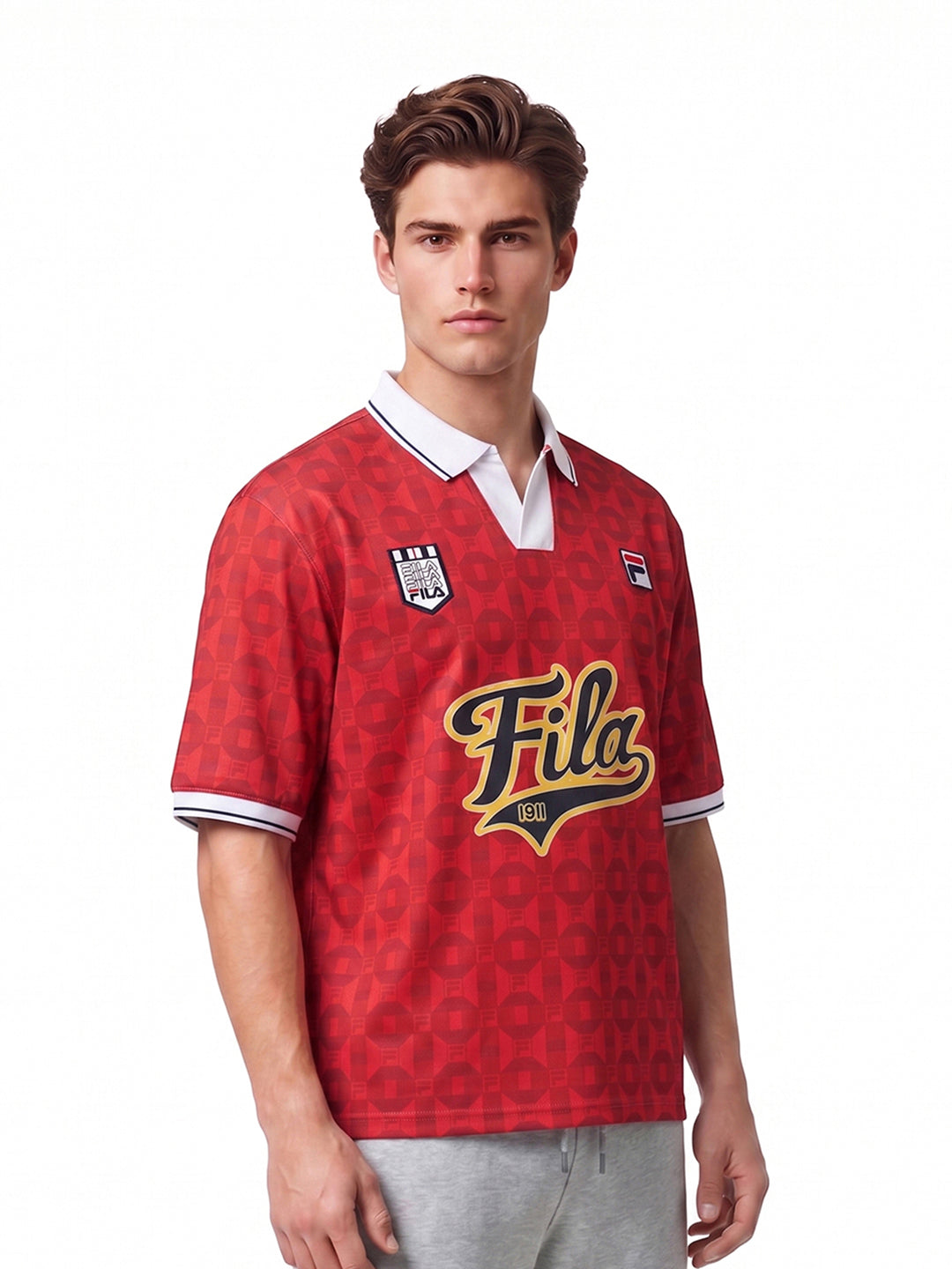Fila Unisex Red Soccer Jersey