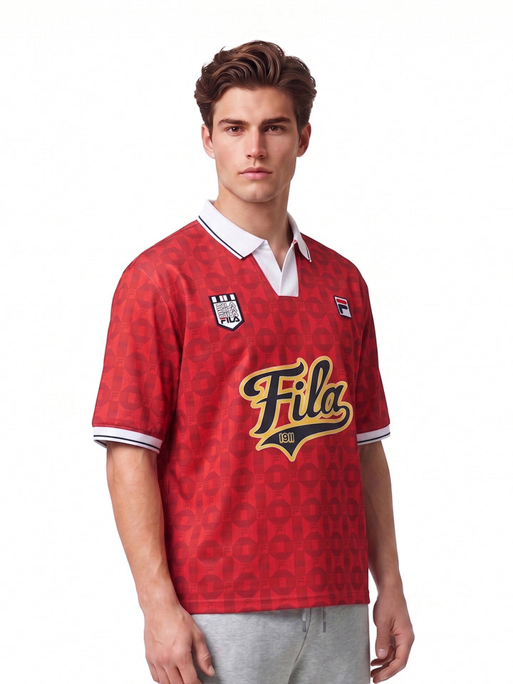 Fila Unisex Red Soccer Jersey