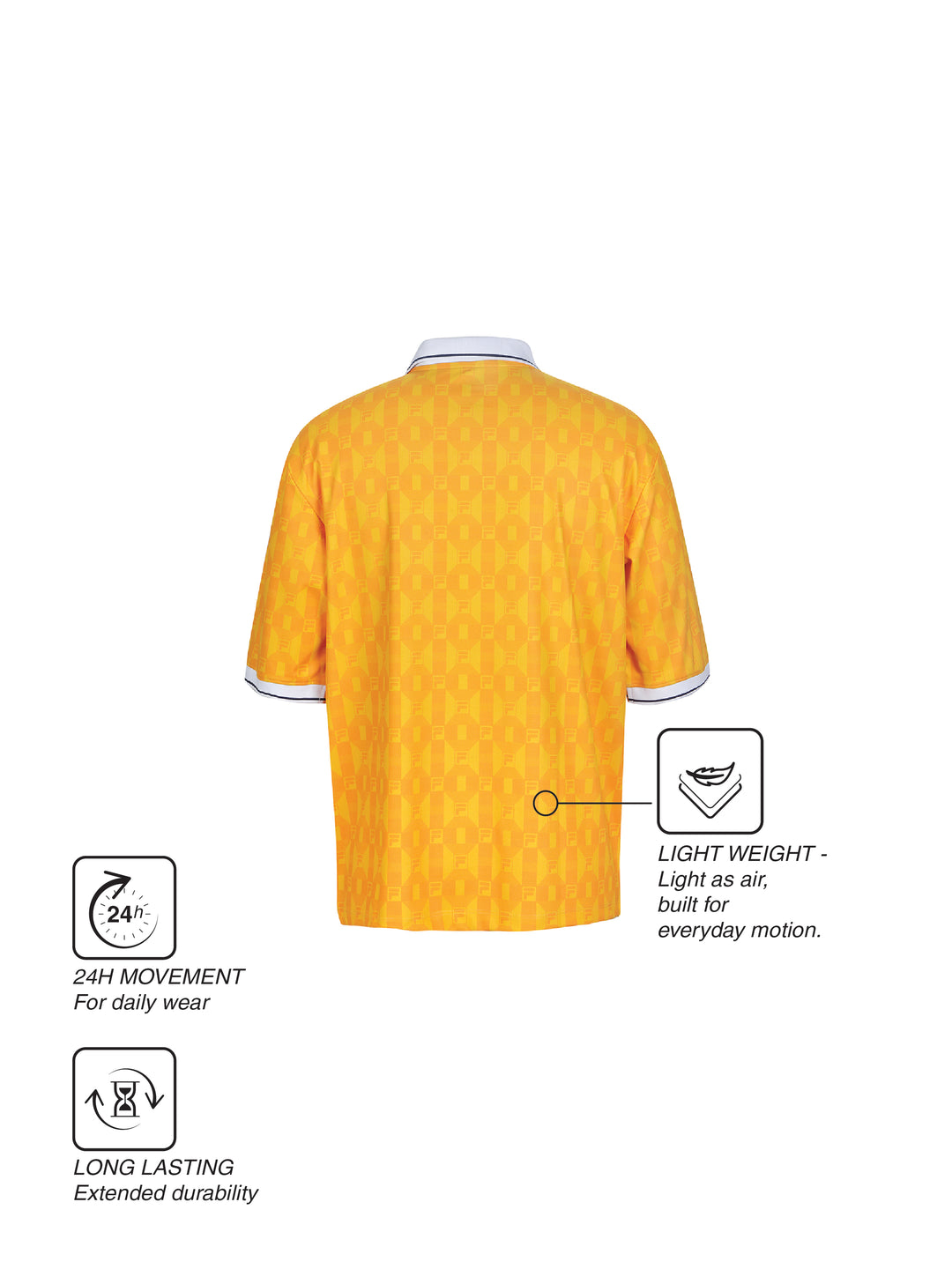 Fila Unisex Yellow Soccer Jersey