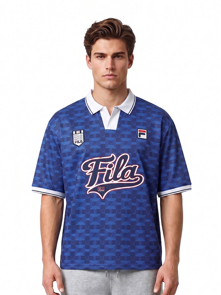 Fila Unisex Blue Soccer Jersey