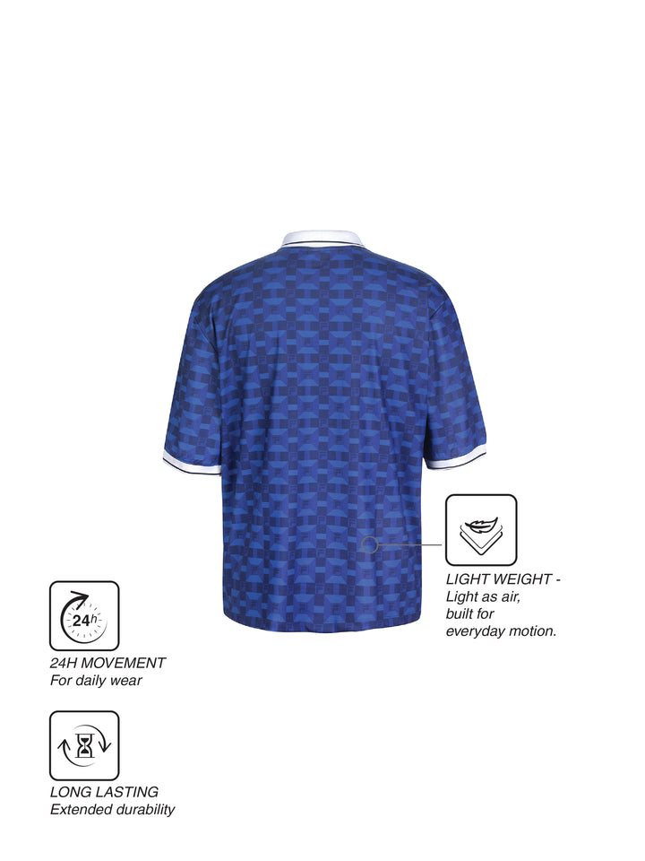Fila Unisex Blue Soccer Jersey