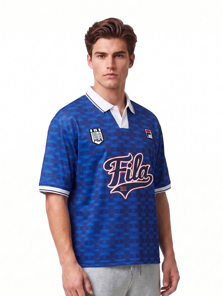 Fila Unisex Blue Soccer Jersey