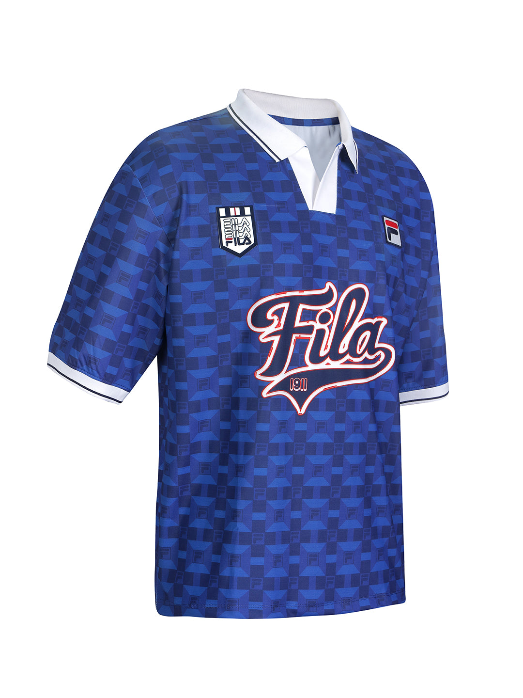 Fila Unisex Blue Soccer Jersey