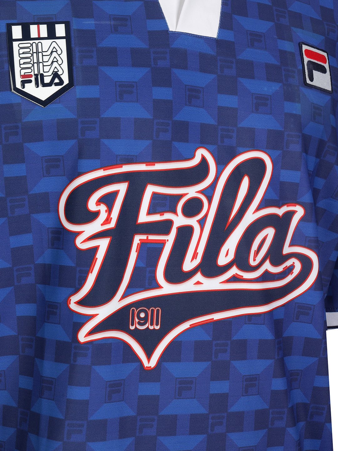 Fila Unisex Blue Soccer Jersey