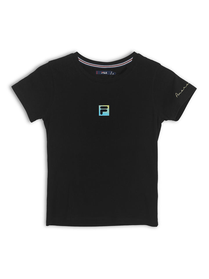 Fila Womens Black Riley Crop Top