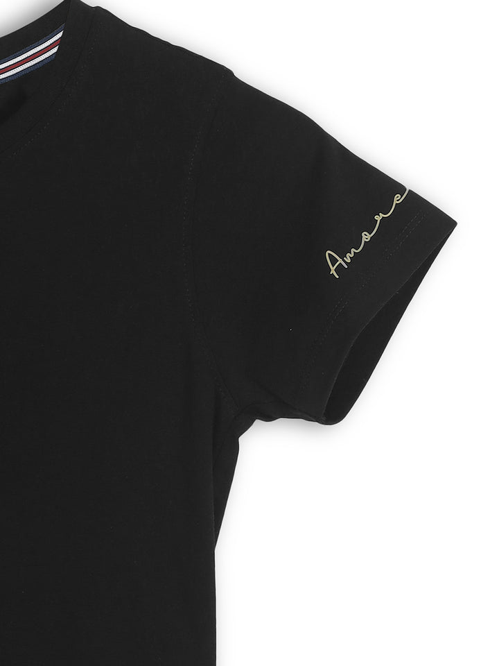 Fila Womens Black Riley Crop Top