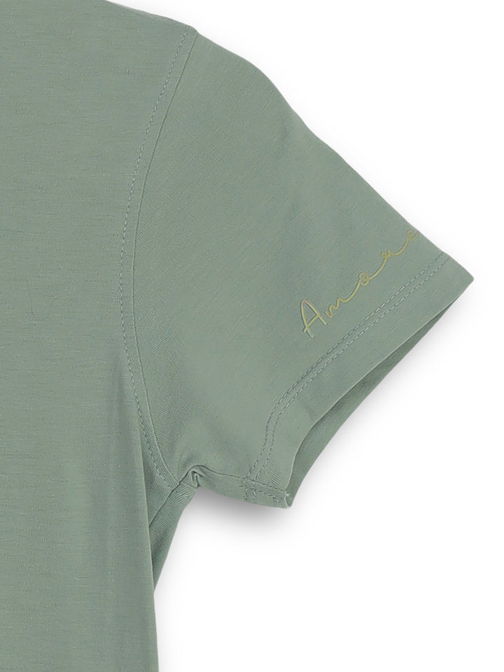 Fila Womens Iceberg Green Riley Crop Top