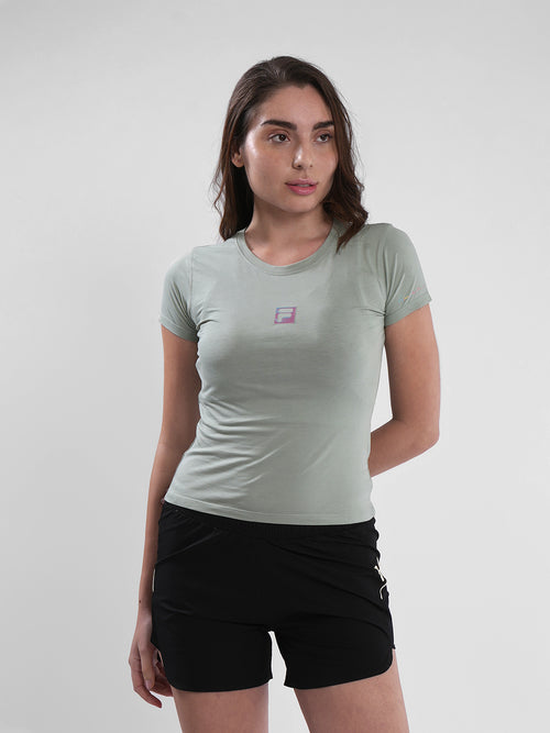 Fila Womens Iceberg Green Riley Crop Top