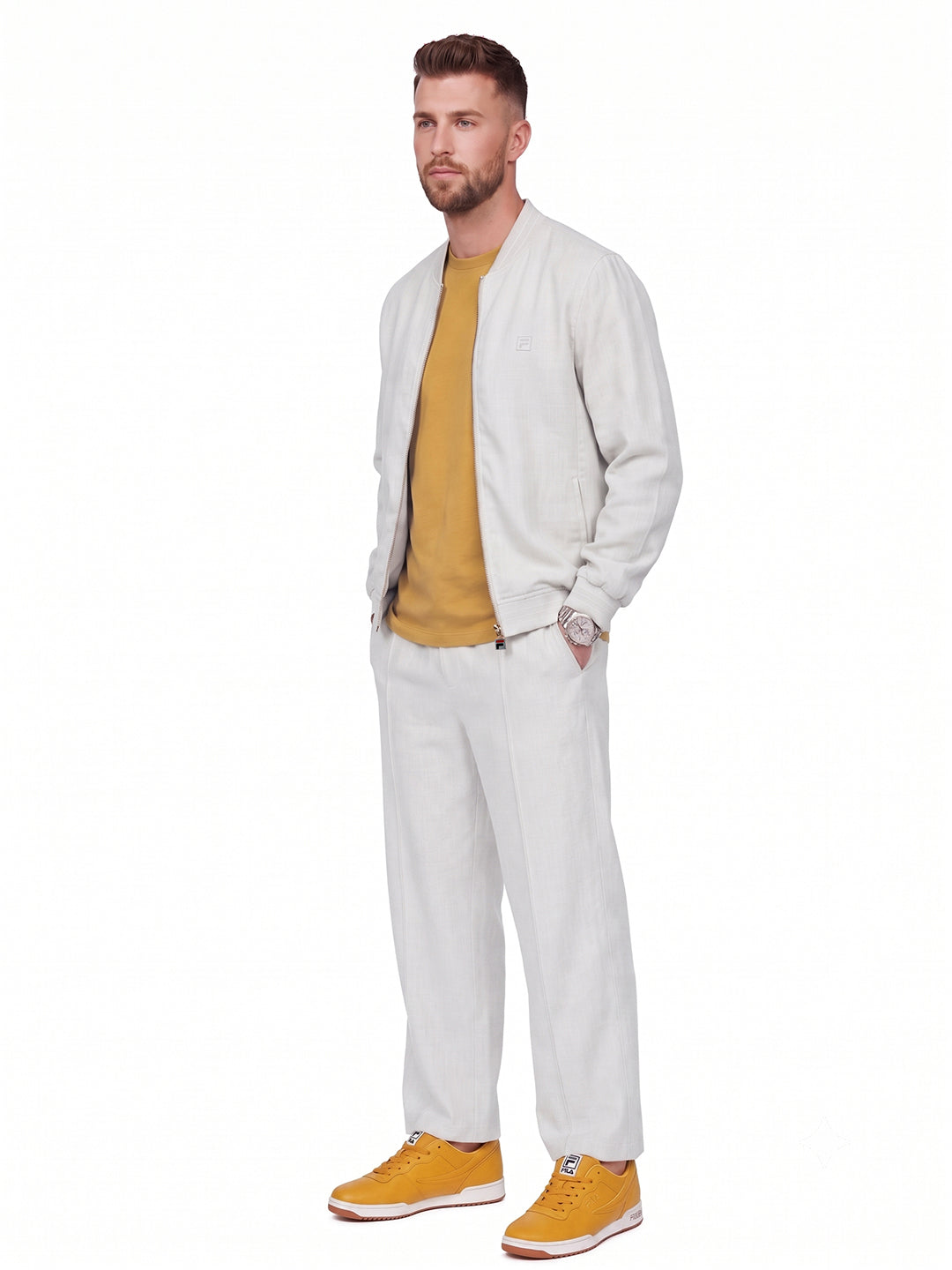 Fila Men Off White Shelton Track Pants