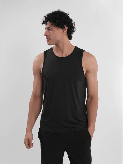 Fila Mens Black Bolt Sleeve Less