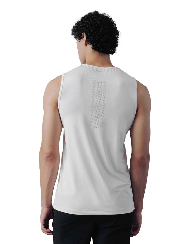 Fila Men White Bolt Sleeveless