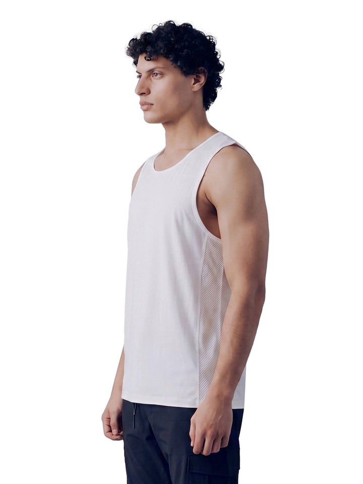 Fila Men White Bolt Sleeveless