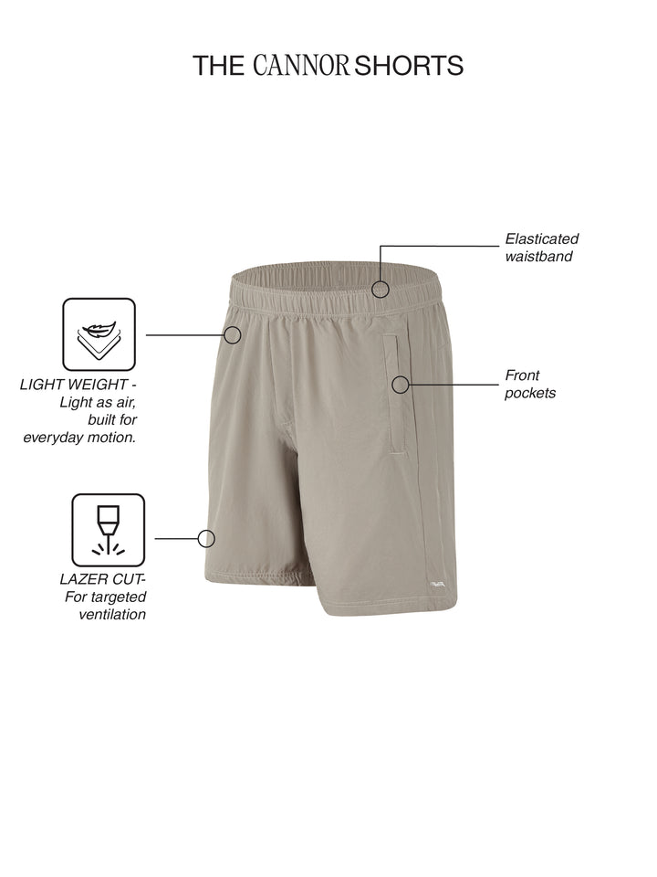 Fila Mens Quietgrey Cannor Shorts