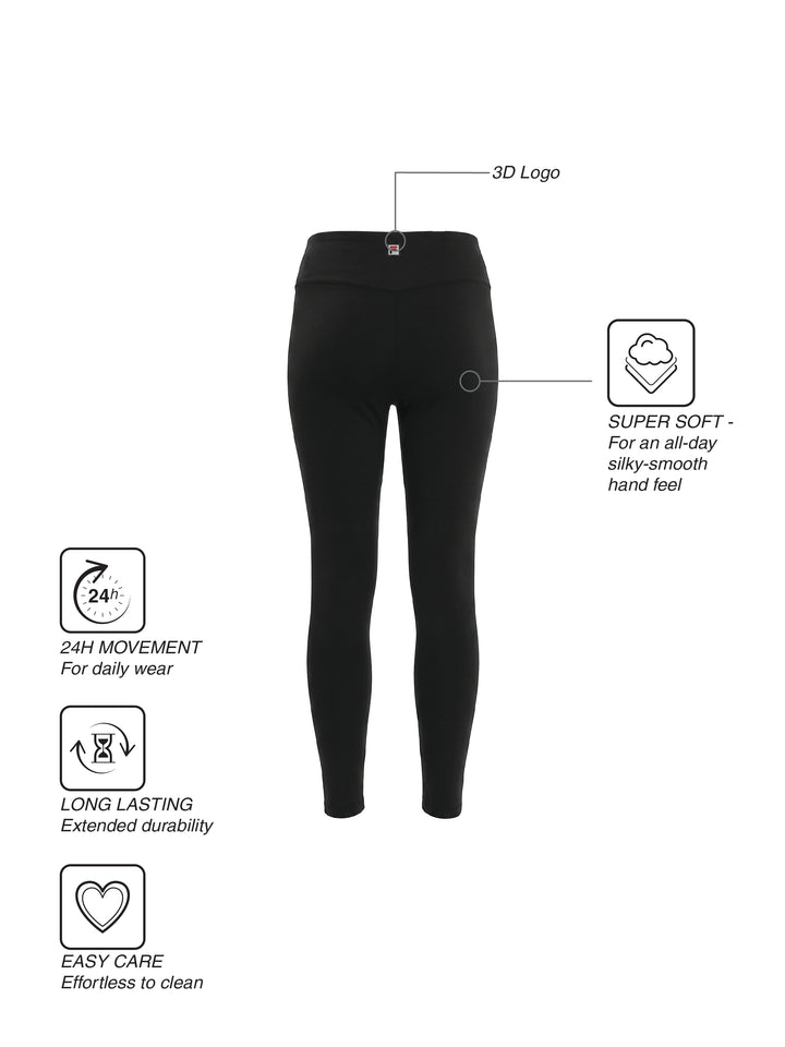Fila Womens Black Siara Leggings