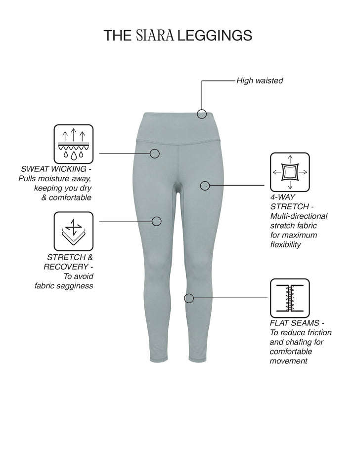 Fila Women Light Green Siara Leggings