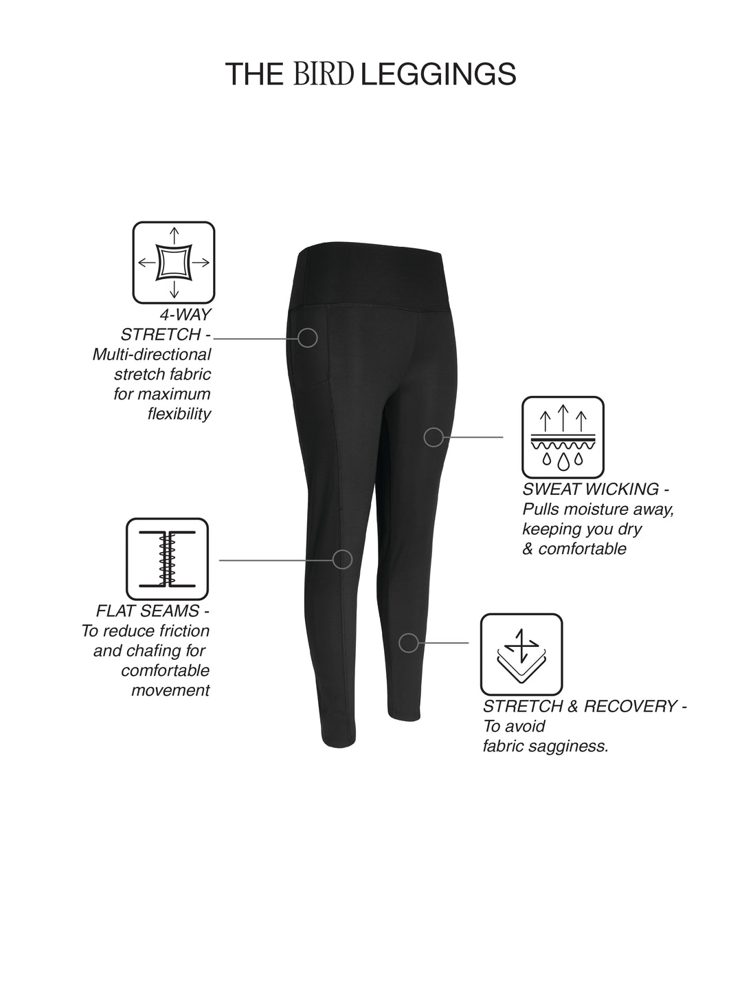 Fila Womens Black Bird Leggings
