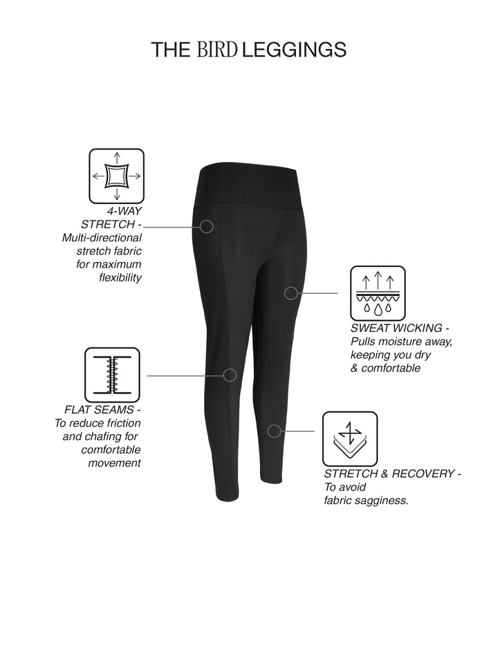 Fila Womens Black Bird Leggings