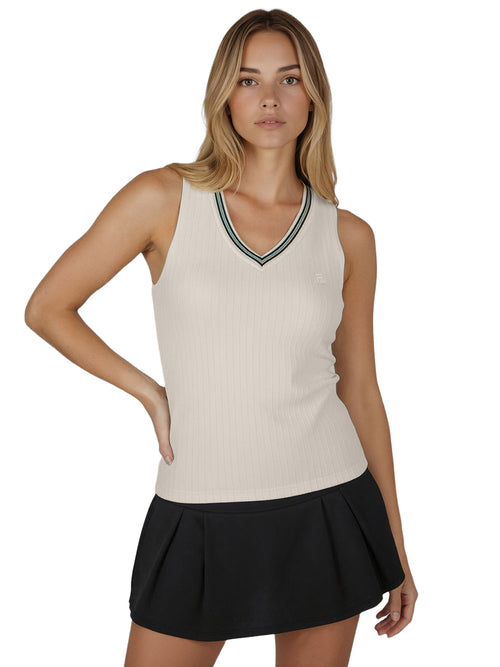 Fila Women Off White Graf Tank Top
