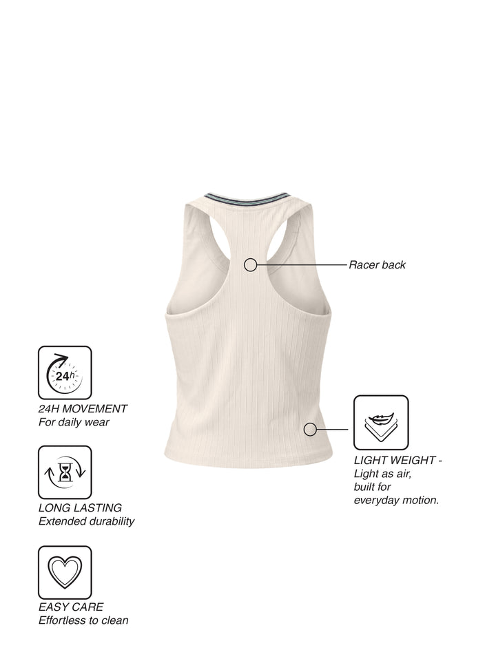 Fila Women Off White Graf Tank Top