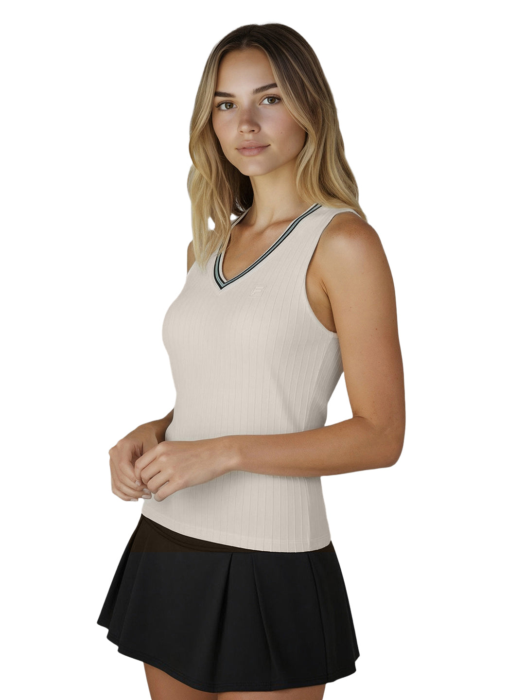 Fila Women Off White Graf Tank Top