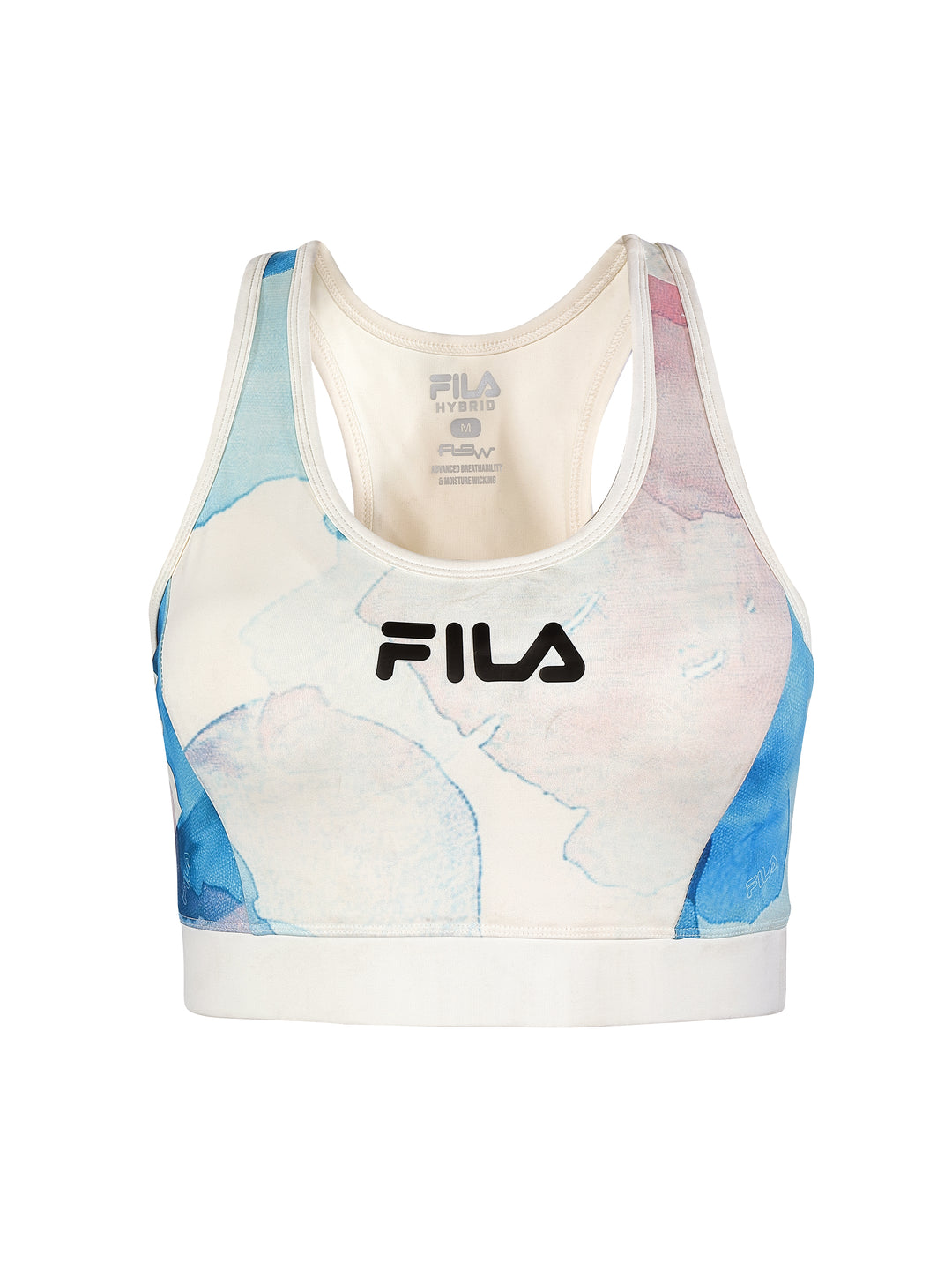 Fila Women Off White Lana Aop Sports Bra