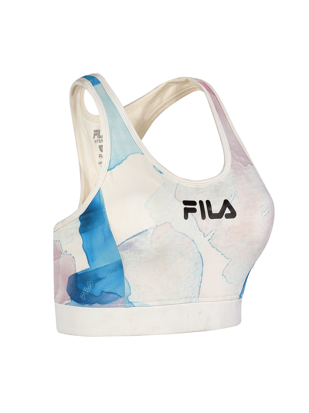 Fila Women Off White Lana Aop Sports Bra
