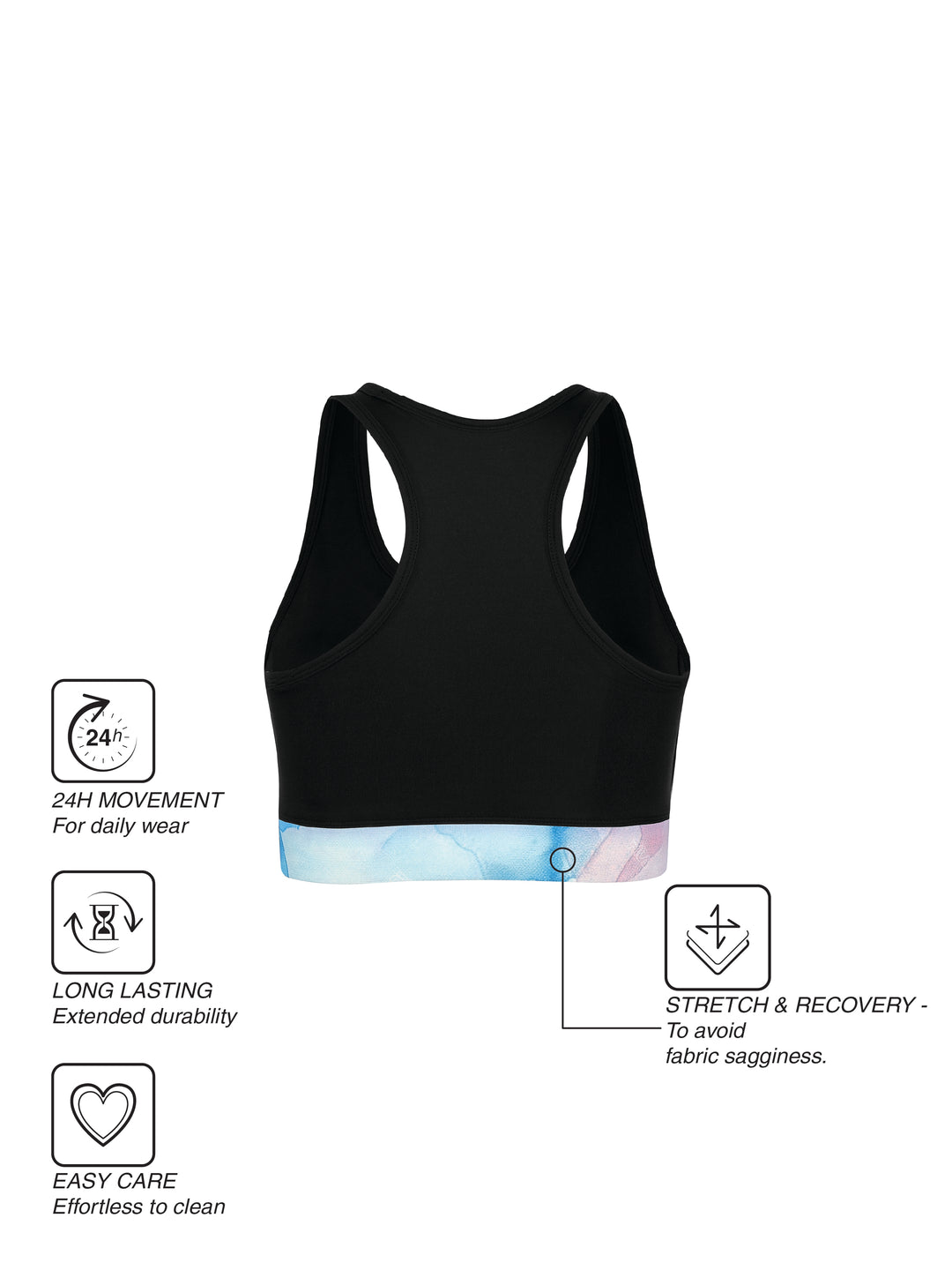Fila Women Black Lana Solid Sports Bra