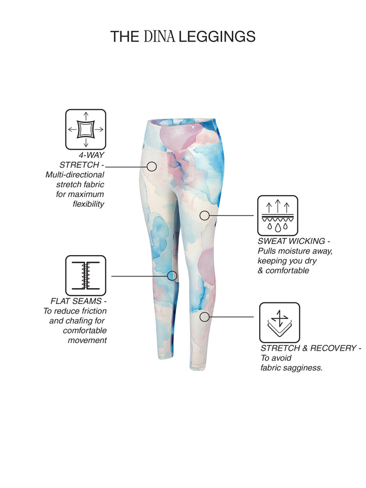 Fila Women Off White Dina Leggings