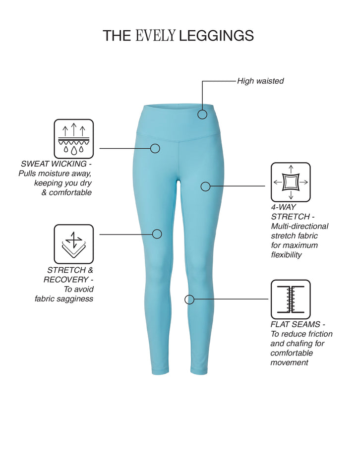 Fila Women Blue Evely Leggings