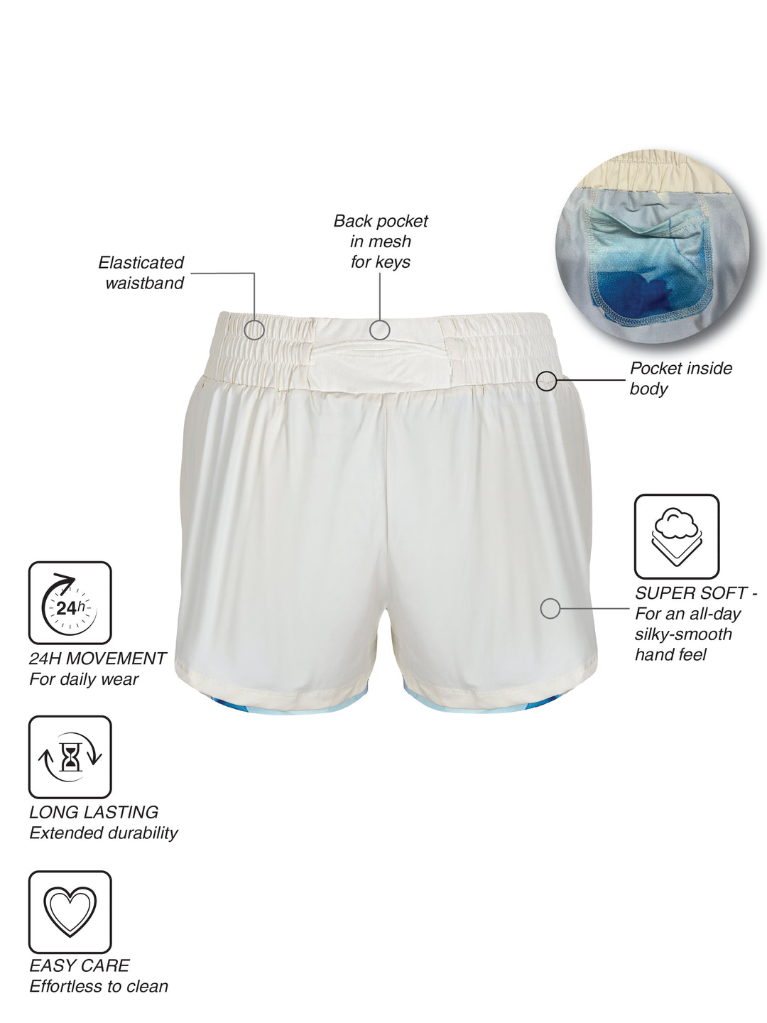 Fila Women Off White Kastor Short