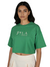 Fila Women Green Seles Crop Top