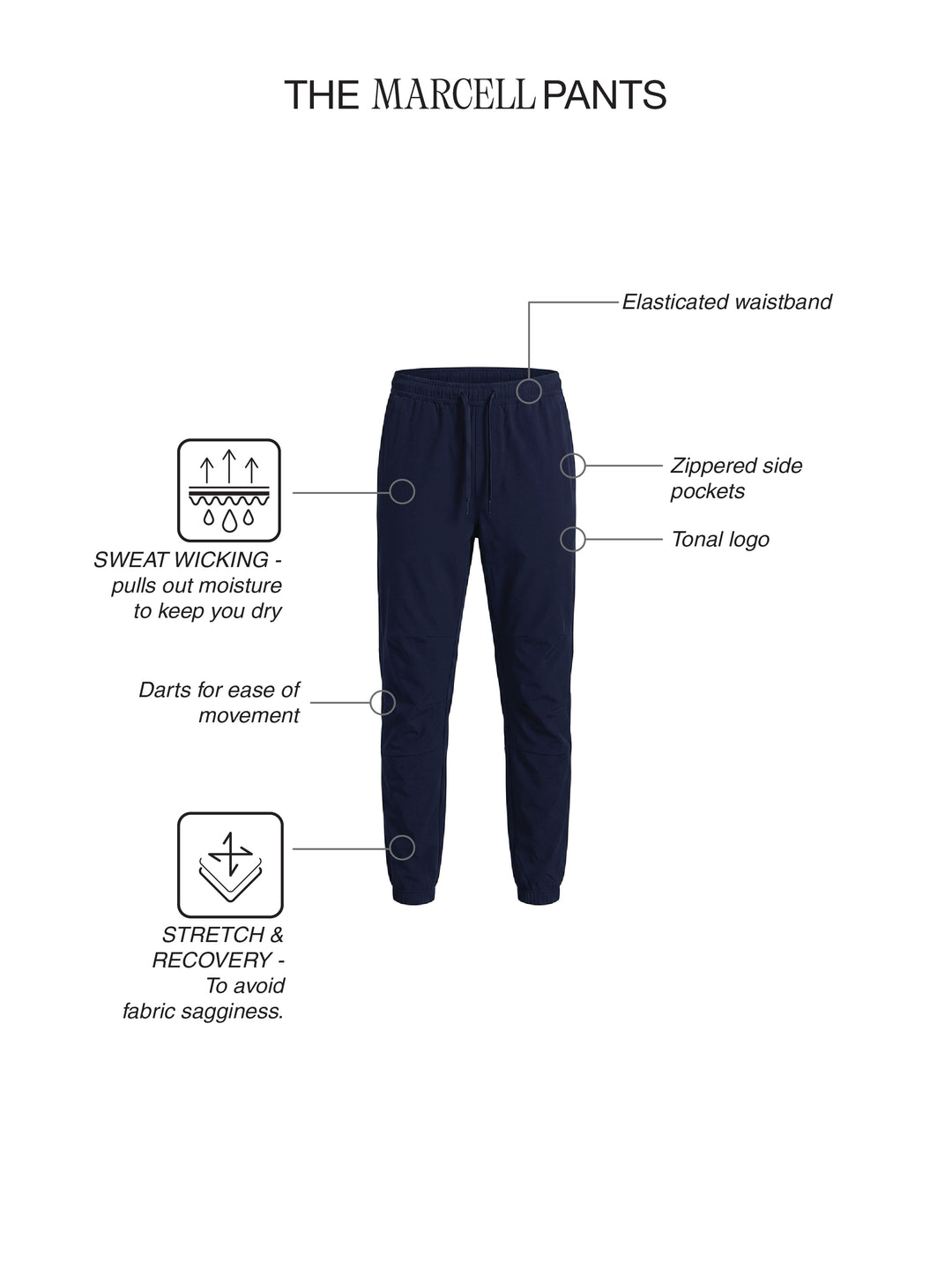 Fila Men Navy Marcel Track Pants
