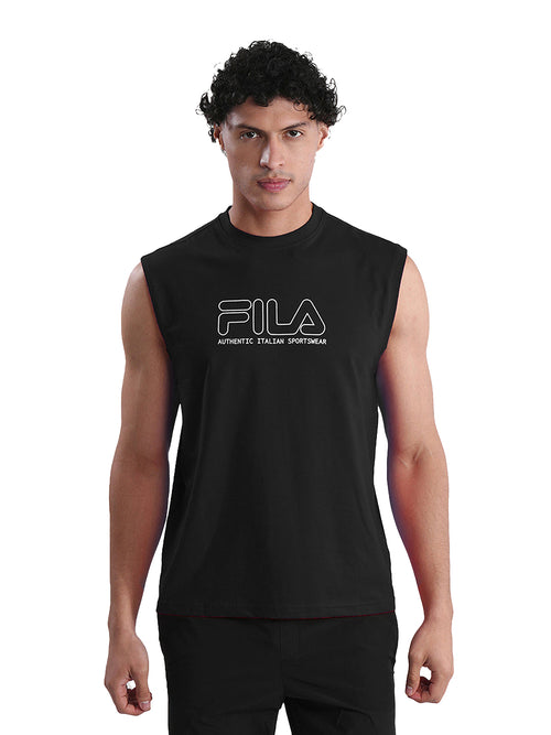 Fila Mens Black Andres Sleeve Less Tank