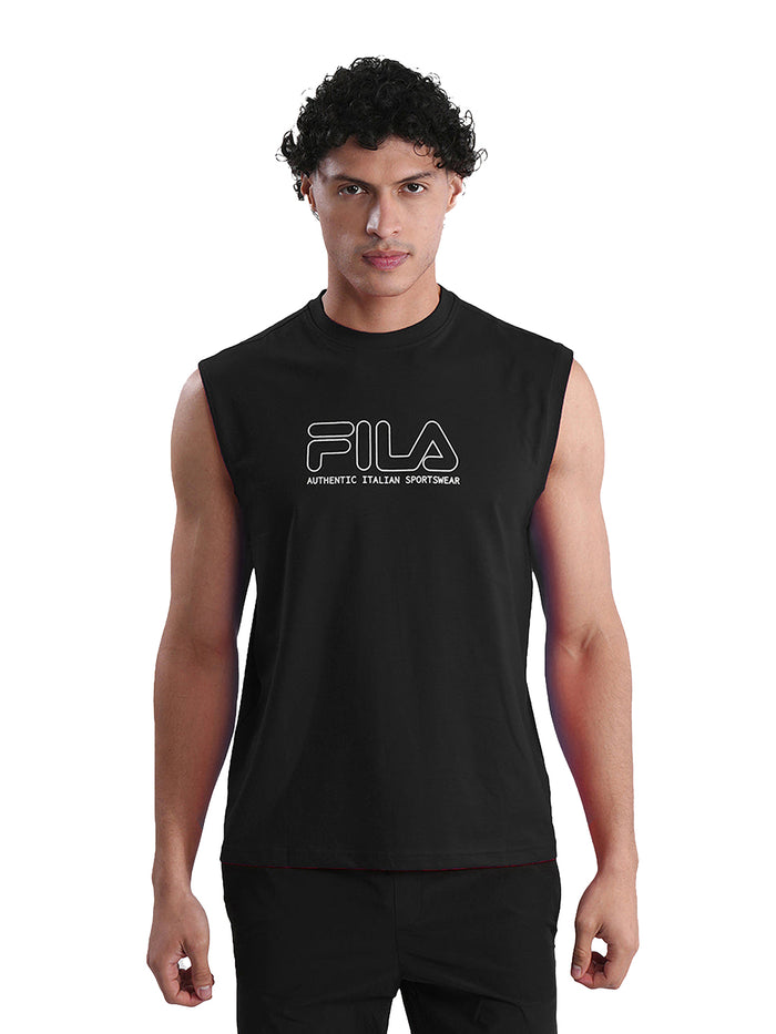 Fila Mens Black Andres Sleeve Less Tank