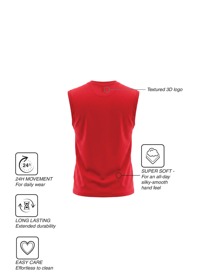 Fila Mens Red Andres Sleeve Less Tank