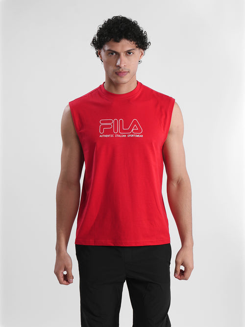 Fila Mens Red Andres Sleeve Less Tank