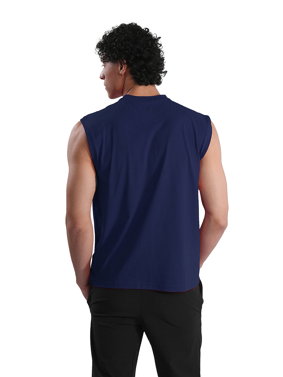 Fila Mens Navy Andres Sleeve Less Tank