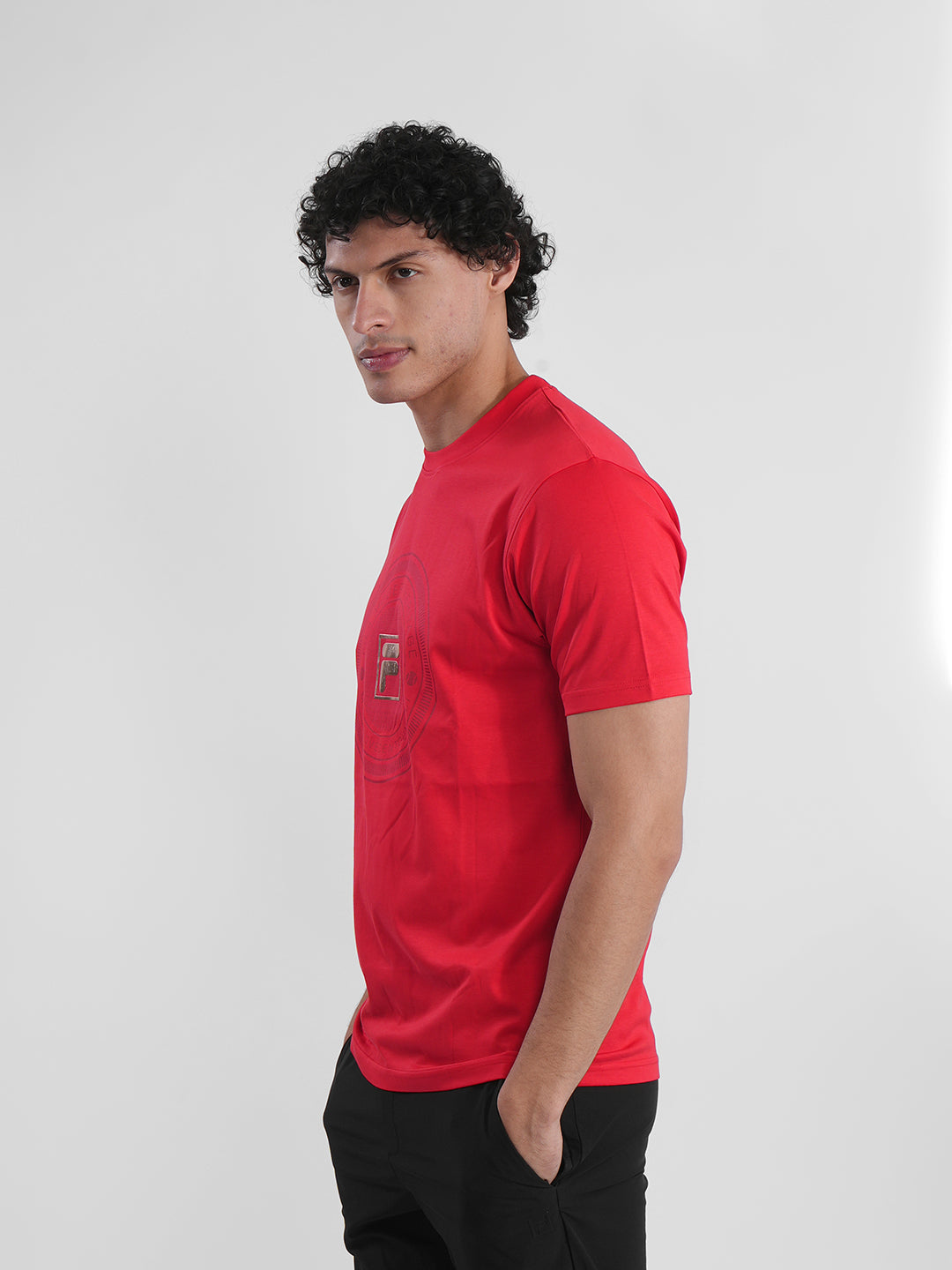 Fila Mens Red Wilmer T-Shirts