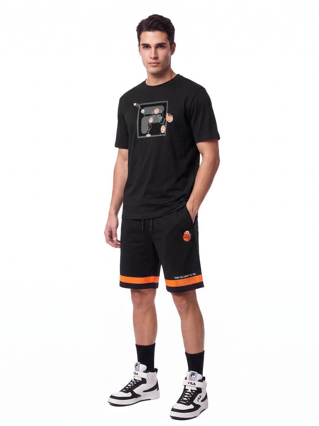 Fila Men Black Cowens T-Shirt