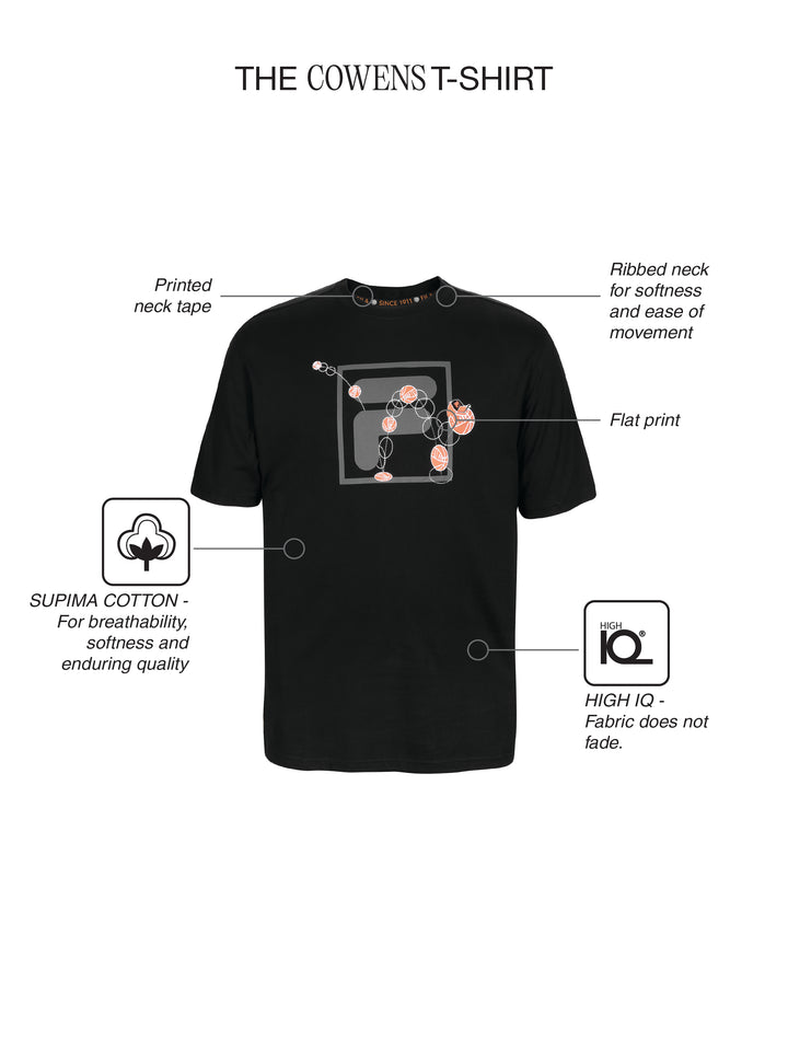 Fila Men Black Cowens T-Shirt