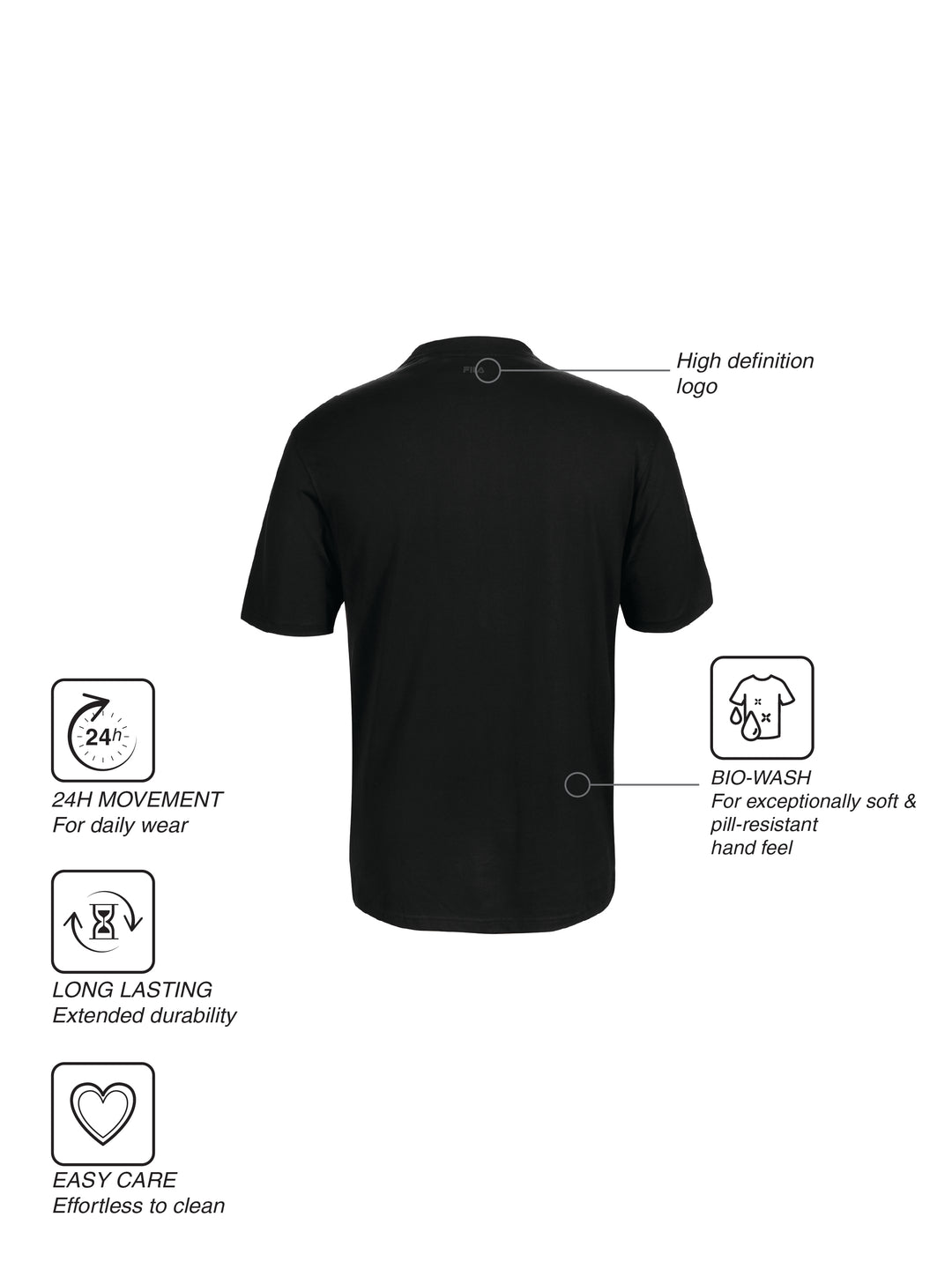 Fila Men Black Cowens T-Shirt