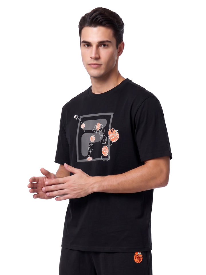 Fila Men Black Cowens T-Shirt