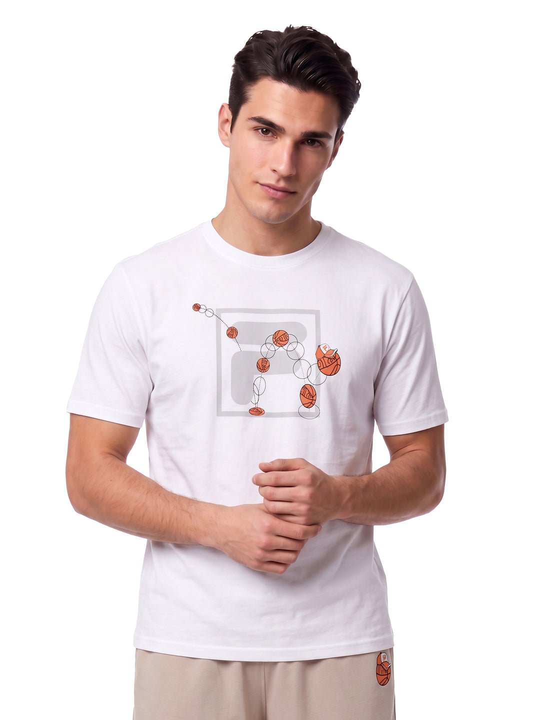 Fila Men White Cowens T-Shirt