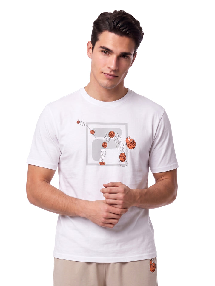 Fila Men White Cowens T-Shirt