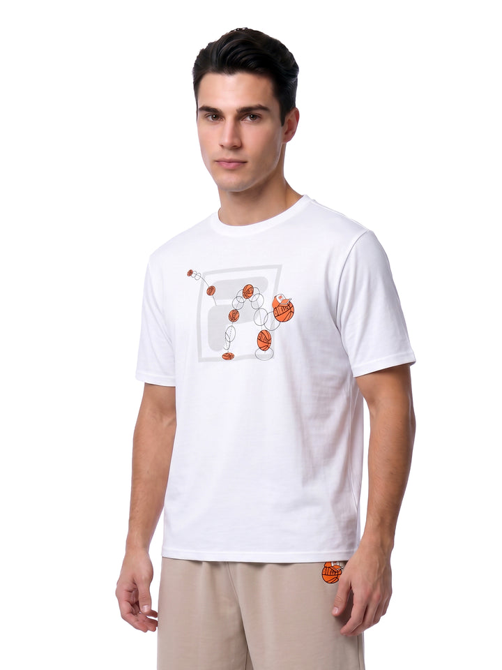 Fila Men White Cowens T-Shirt