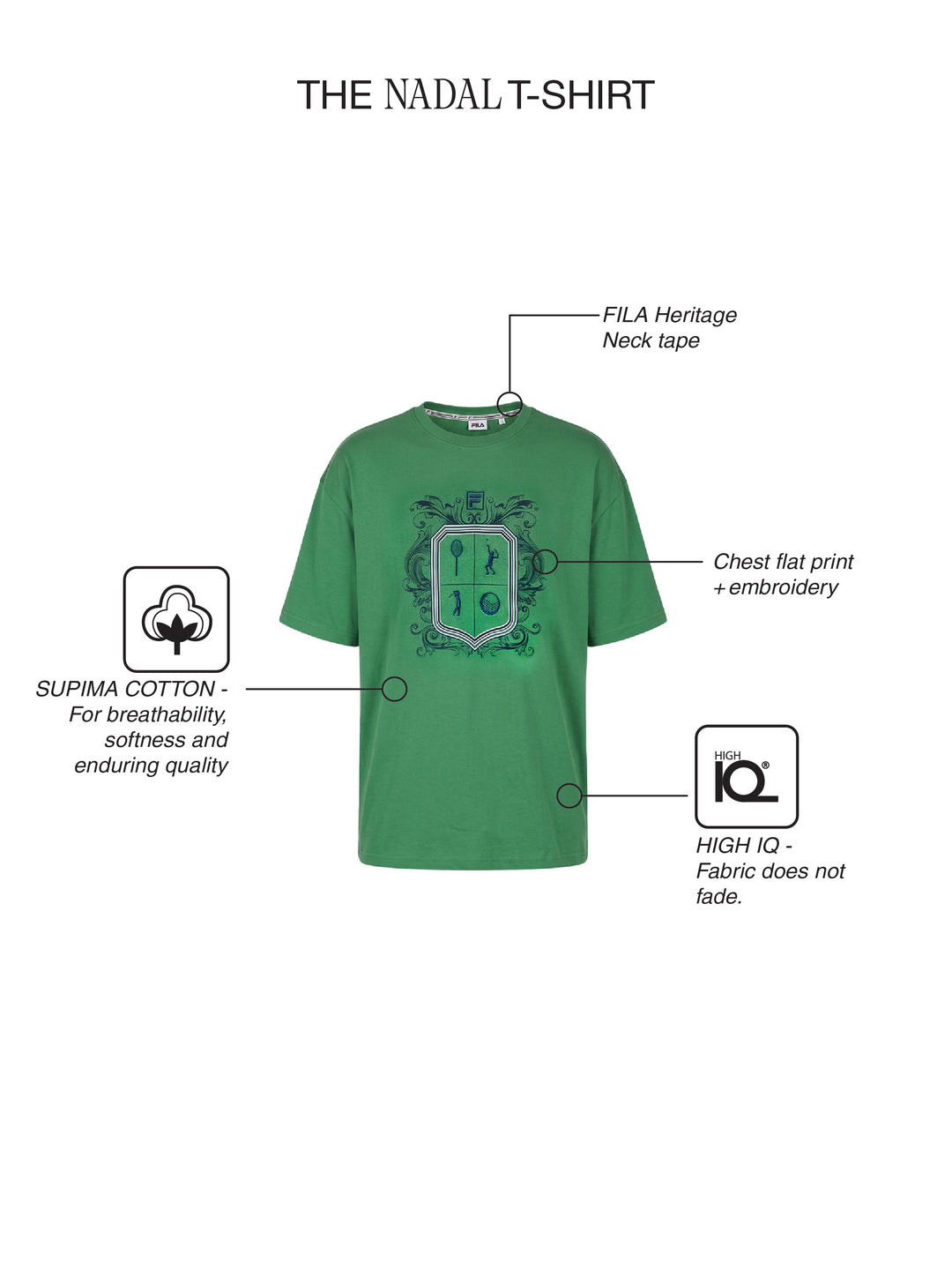 Fila Men Green Nadal T-Shirt