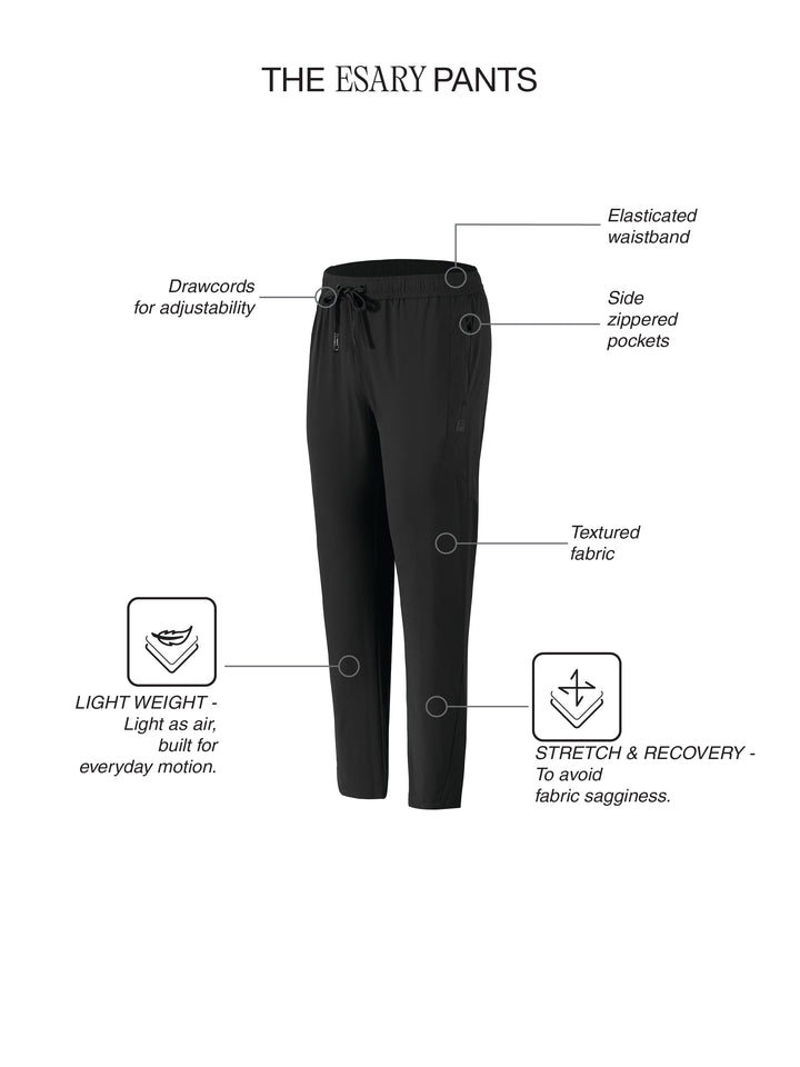 Fila Men Black Esary Track Pants